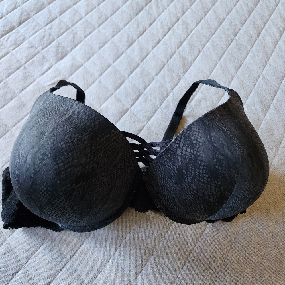 Torrid Snakeskin Corset Push-up Plunge Bra 46DDD - Picture 5 of 12